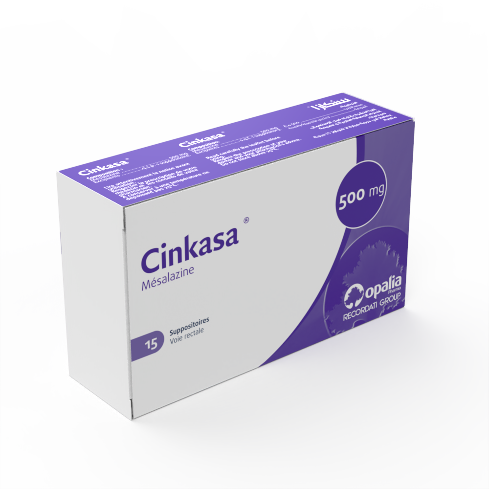 CINKASA 500 mg Suppository Box of 15
